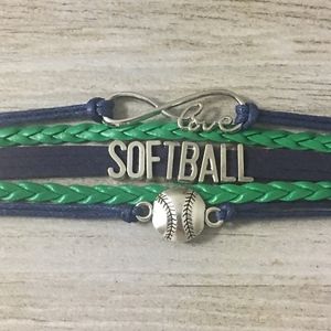 Infinity Collection Softball Bracelet